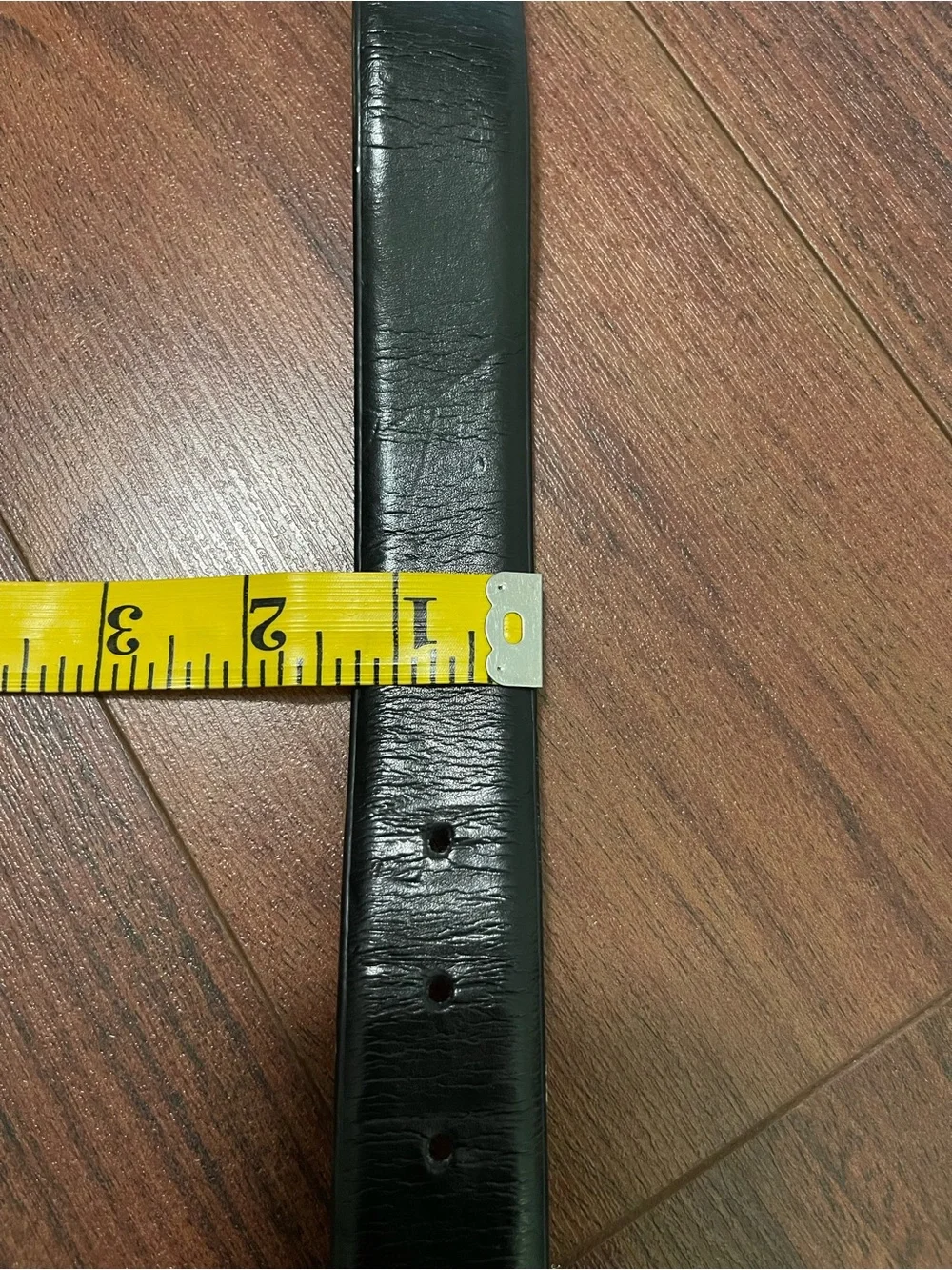 Dockers men's belt black leather brushed silver tone buckle 34-38 inches